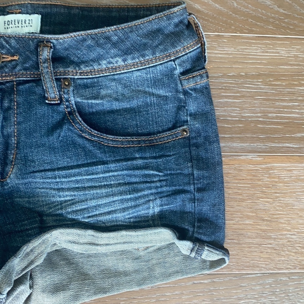 Forever 21 Distressed Denim Booty Shorts | 29 - Picture 2 of 6